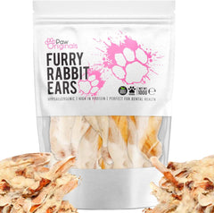 Paw Originals Furry Rabbit Ears For Dogs 100g