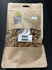 Paw Originals Duck Cubes 100% Duck Single Protein 100% Natural 150g Re-Sealable Bag