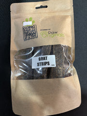 Paw Originals 100% Goat Strips 150g Bag Natural Premium