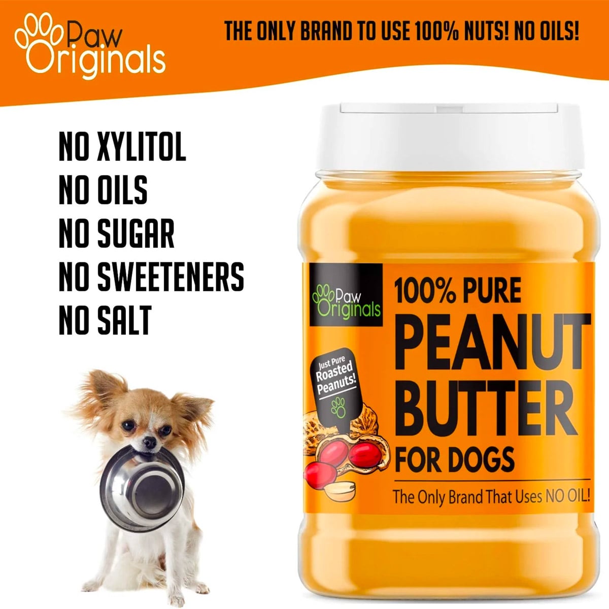 Paw Originals Peanut Butter For Dogs Puppy 340g