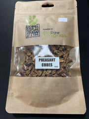 Paw Originals Pheasant Cubes 150g 100% Natural Single Protein