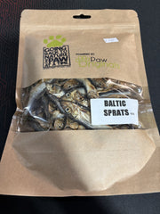 Paw Originals Baltic Sprats 150g 100% Dried Sprats Re-Sealable Bag