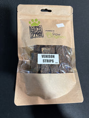 Paw Originals 100% Venison Strips 150g Bag Natural Premium