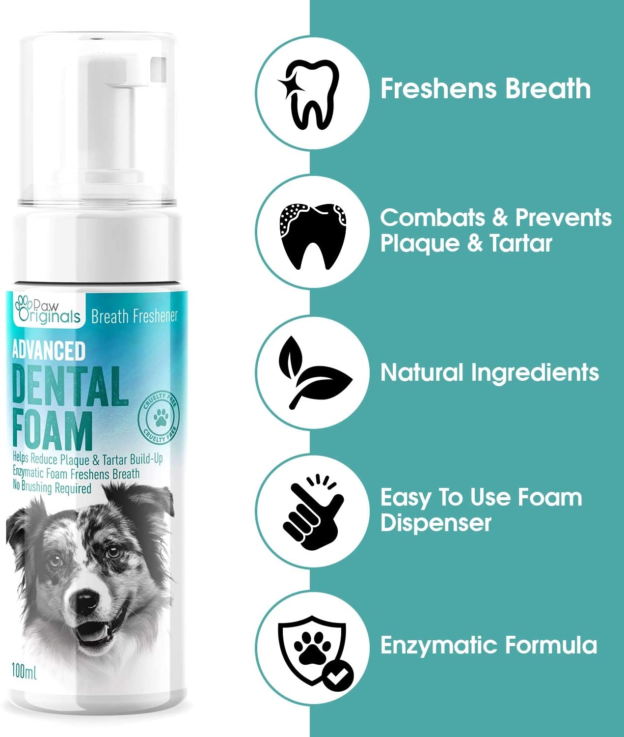 Paw Originals Advanced Dog Dental Foam