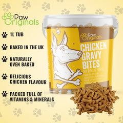 Paw Originals Chicken Gravy Bite Treats For Dogs